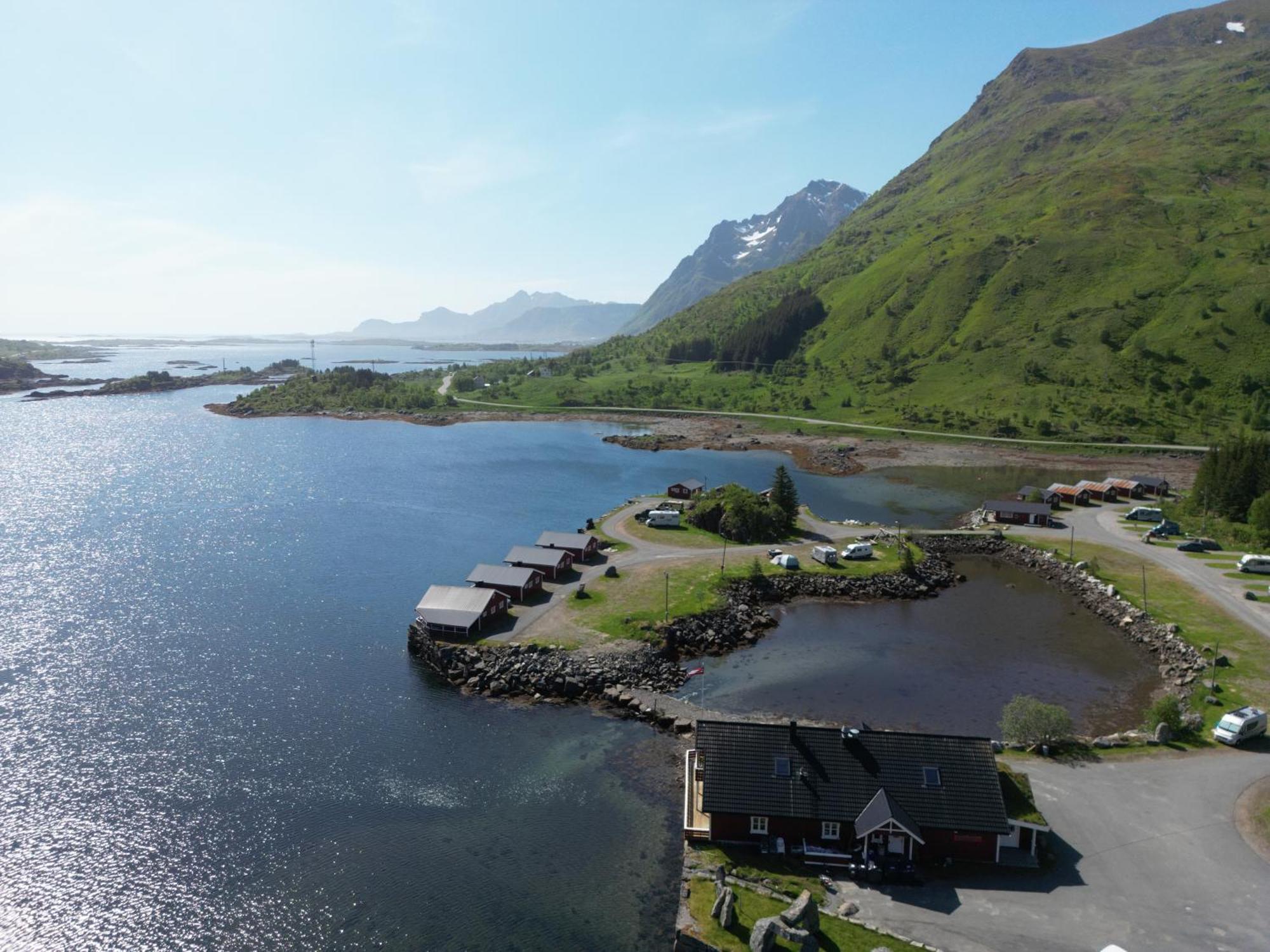 Brustranda Fjordcamping Valberg Buitenkant foto